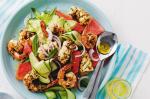 American Barbecued Seafood and Watermelon Salad Recipe Appetizer