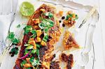 American Blackened Salmon With Papaya Mojo Recipe Appetizer