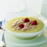 American Glossy Soup of Melon and Berries Dessert