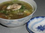 Chinese Chinese Fish and Lettuce Soup Dinner