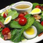 Spinach Salad with Bacon and Egg recipe