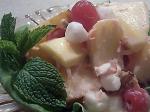 American Passionately Pink Tropical Fruit Salad Dessert