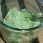 American Mashed Avocado with Sour Cream Appetizer