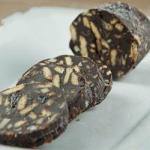 American Salami of Chocolate with Almonds and Cognac Dinner