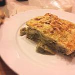 American Vegetarian Lasagna Made at Home with Artichokes and Fontina Appetizer