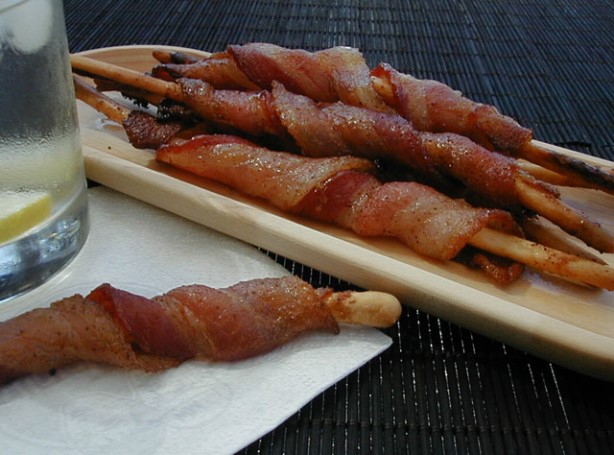 American Bacon Wrapped Breadsticks 2 Dinner