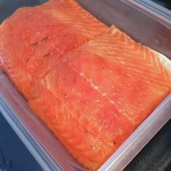 American Gravlax or Marinated Salmon with Dill Dessert