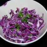 American Red Cabbage Salad Coleslaw Way Appetizer