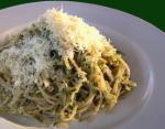 Canadian Spaghetti With Green Basil Sauce Appetizer