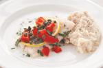 American Fish With Tomato Capers And Creamy Beans Recipe Dinner