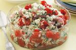American Roast Tomato Feta And Pine Nut Rice Salad Recipe Appetizer