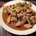 Chinese Pork to the Sauce of Oysters Appetizer