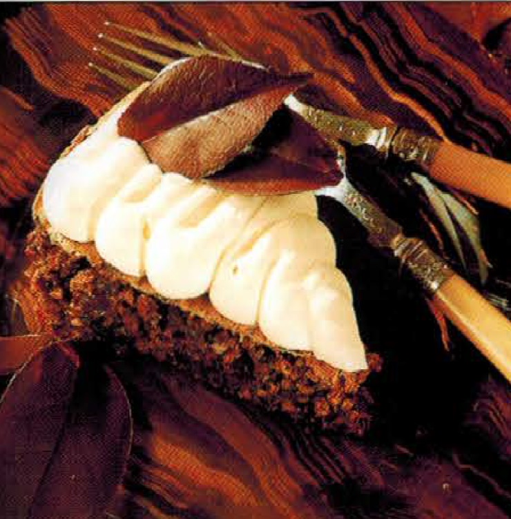 American Flourless Chocolate Fruit And Nut Cake Dessert
