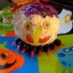 American Monster Cheese Ball for Halloween Appetizer