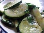 American Zucchini With Mint and Parsley Appetizer