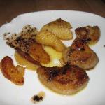 American Fresh Foie Gras Jumped to Apples Appetizer
