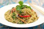 American Asian Noodle Stirfry Dinner