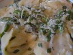 American Ravioli With Asparagus Mint  Mascarpone Dinner