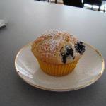 British Fluffy Muffins for Bilberries Dessert