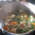 Canadian Vegetable Soup with Lamb and Currency Appetizer