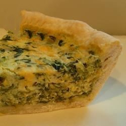 American Light and Fluffy Spinach Quiche Recipe Appetizer