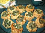 Italian Cheese  Spinach Puff Pastry Pockets Appetizer