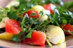 American Watercress Pink Grapefruit and Nashi Pear Salad Recipe Appetizer