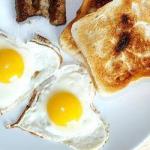 Canadian Heart Fried Eggs Appetizer