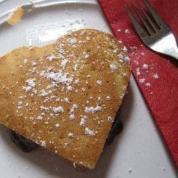 Canadian with Chocolate Filled Pancakes Breakfast