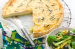 American Goats Cheese And Rosemary Tart With Grape Celery and Walnut Salad Recipe Appetizer