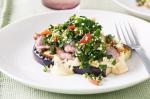 American Lamb Steaks With Eggplant And Hommus Recipe Appetizer