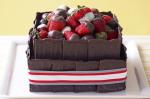American Rich Chocolate And Strawberry Cake Recipe Dessert