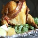 American Poussin Bonaparte roasted Spring Chicken Appetizer