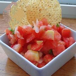 American Salsa of Fresh Tomatoes Appetizer