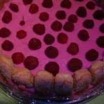 American Raspberrycharlotte with Curd Dessert