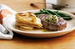 Canadian Sirloin Steaks With Boulangere Potatoes Recipe Dinner