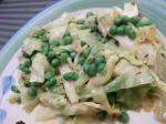 American Cabbage With Green Peas Dinner
