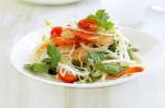 Green Papaya Salad With Chilli Prawns Recipe recipe