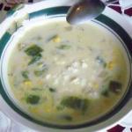 Cream of Chile Pasilla with Corn recipe