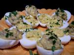American Sardine Deviled Eggs Appetizer