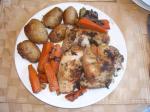 American Crock Pot Braised Chicken With Vegetables Dinner