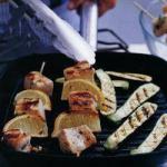 American Swordfish Skewers and Zucchini Appetizer