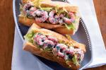 American Prawn and Iceberg Baguette With Lemon Herb Mayonnaise Recipe Appetizer