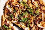 American Balsamic Onion Pear and Walnut Pizza Recipe Appetizer