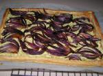 American Red Onion Goat Cheese and Basil Tart 1 Appetizer