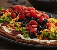 American Seven Layer Taco Dip Appetizer