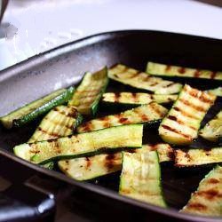 American Grilled Zucchini and Parsley Sauce and Balsamic Vinegar Appetizer