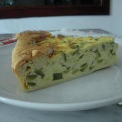 American Quiche Zucchini and Onions and Cheese Appetizer