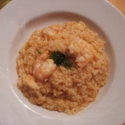 American Risotto with Shrimps Tasty Dinner