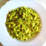 American Gnocchetti Sardi in Light Pesto of Courgettes Appetizer